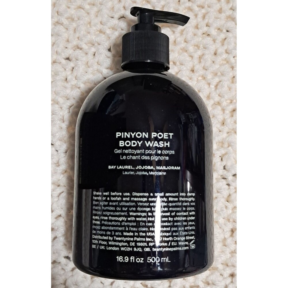 Twentynine 29 Palms Pinyon Poet Body Wash 16.9 fl oz /500 ml NEW